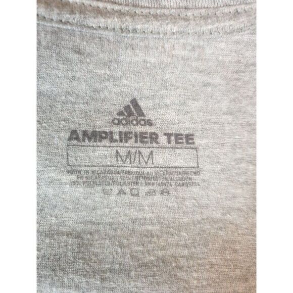 Adidas Women's Amplifier Tee M Training Tech T-shirt Logo Pink Grey Medium NWOT - Picture 7 of 8